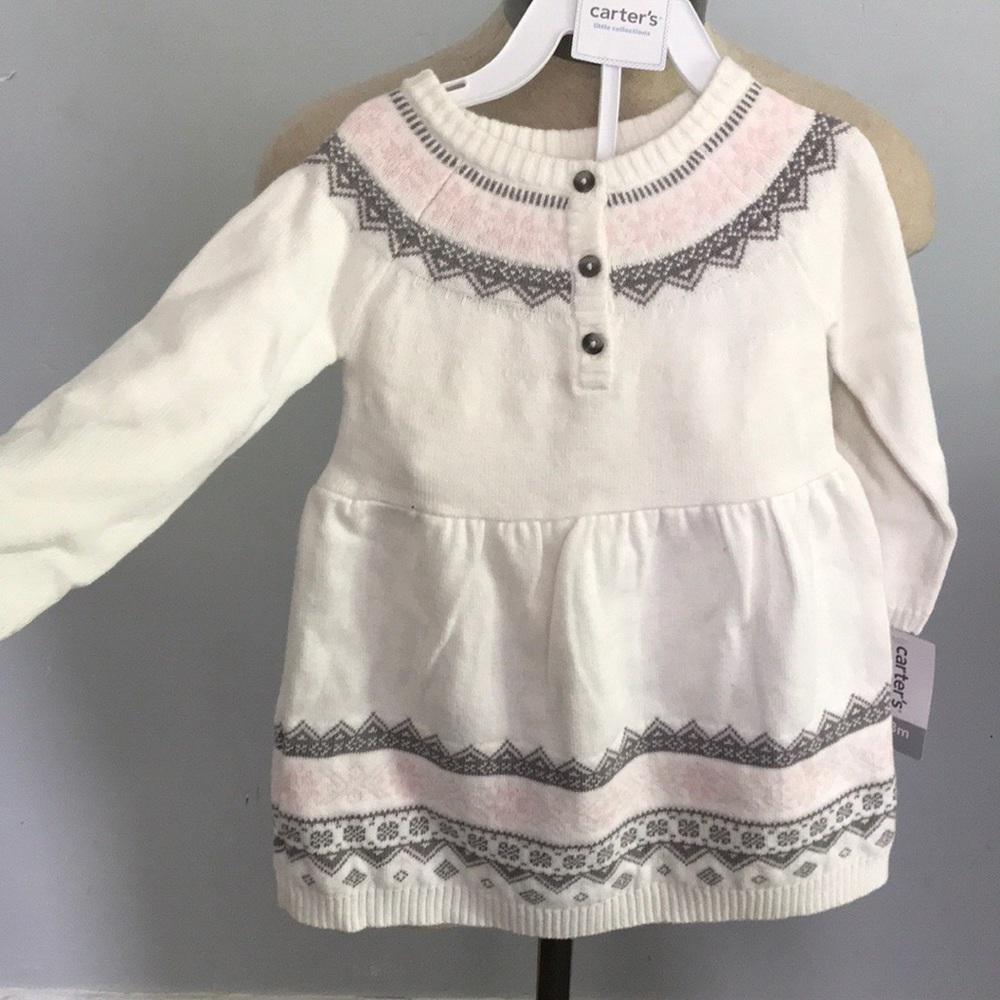 Carter’s baby girl knitted dress with under pants
